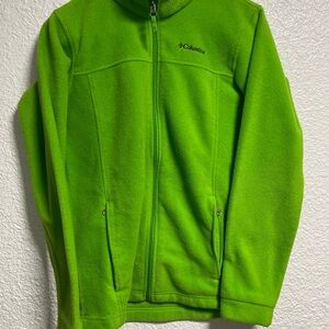 Columbia Bright Green Fleece Jacket